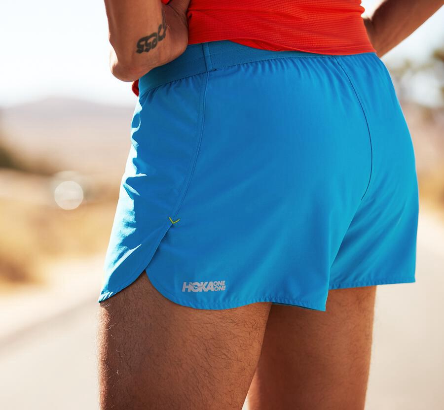 Hoka One One Shorts Herre - Performance - Blå - 712053NBK